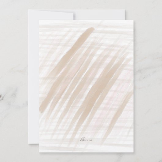 Brautparty Elegant Wedding Dress Pink Blume Einladung (Rückseite)