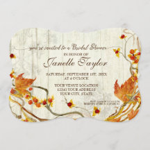Brautparty Elegant Wood Herbst Hochzeit