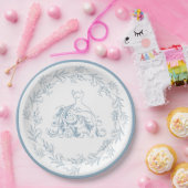 Brautparty - Elegante blaue Dusche Pappteller (Party)