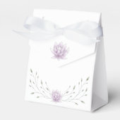 Brautparty Elegante Pink Lotus Bevorzugung Box Geschenkschachtel (Vorderseite)