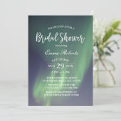 Brautparty Elegante Sommernacht Aurora Einladung (Stehend Vorderseite)