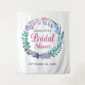 Brautparty Elegante Wildblumen Florenz Wandteppich (Vorderseite)