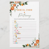 Brautparty Emoji-Picktionary (Vorderseite)