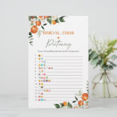 Brautparty Emoji-Picktionary (Stehend Vorderseite)