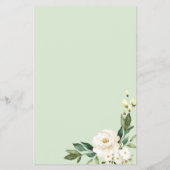 Brautparty Emoji Pictionary Greenery Geometric Flyer (Hinten)