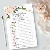 Brautparty Emoji Pictionary Pink Geometric Flyer