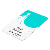 Brautparty-Erinnerung oder Keepake-Magnet Magnet (Linke Seite)