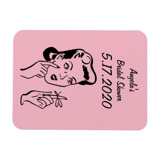 Brautparty-Erinnerung oder Keepake-Magnet Magnet (Horizontal)