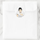 Brautparty Erinnerung Runder Aufkleber (Tasche)