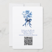 Brautparty "Etwas Blau bevor ich tue" Einladung (Rückseite)