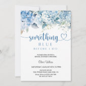Brautparty "Etwas Blau bevor ich tue" Einladung (Vorderseite)