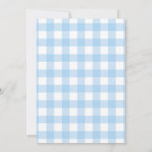 Brautparty "Etwas Blau bevor ich tue" Einladung (Rückseite)