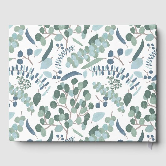 Brautparty Eucalyptus Gästebuch (Rückseite)