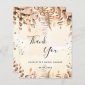 Brautparty eucalyptus Glitzer Haushalt vielen Dank (Vorne/Hinten)