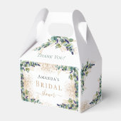 Brautparty eucalyptus Glitzer vielen Dank Geschenkschachtel (Rückseite)