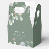 Brautparty Eucalyptus Script Geschenkschachtel (Geöffnet)