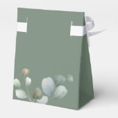 Brautparty Eucalyptus Script Minimalistisch Geschenkschachtel (Rückseite)