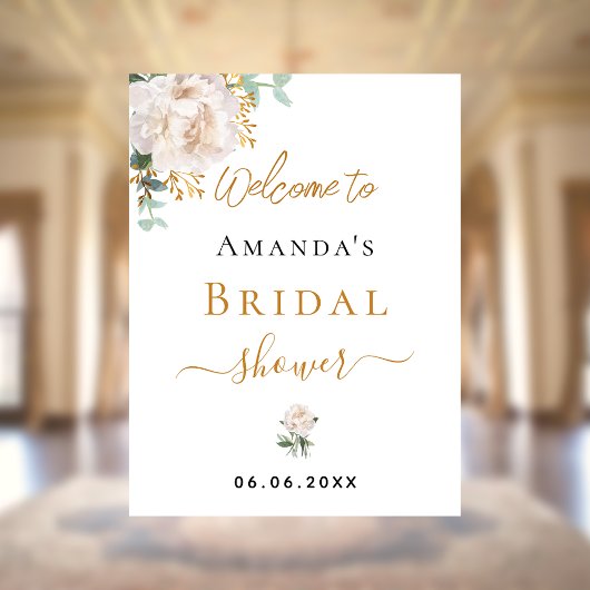 Brautparty Eukalyptus-Blütengrün Poster