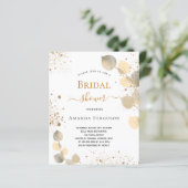 Brautparty Eukalyptus Glitzer golden (Stehend Vorderseite)