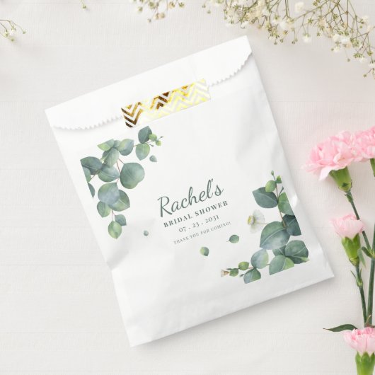 Brautparty Eukalyptus Greenery Bloral Custom Fa Geschenktütchen (Versiegelt)