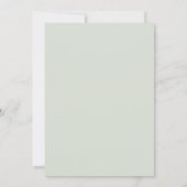 Brautparty Eukalyptus Greenery Geometric Einladung (Rückseite)