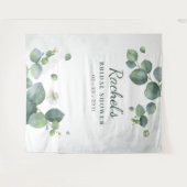 Brautparty Eukalyptus Greenery Moderne Botanische Wandteppich (Vorderseite (Horizontal))