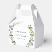 Brautparty Eukalyptus Grüne Sukkulent Geschenkschachtel (Vorderseite)