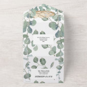 Brautparty Eukalyptus Grünpflanzen Baby All In One Einladung (Außenbereich)