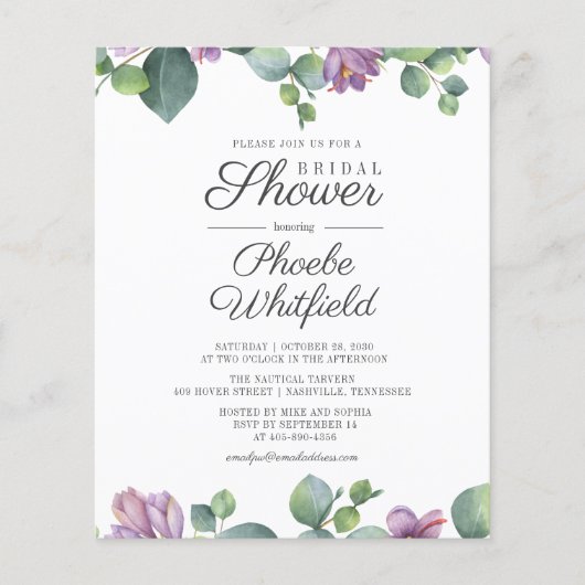 Brautparty Eukalyptus Grünpflanzen Sukkulent (Vorderseite)