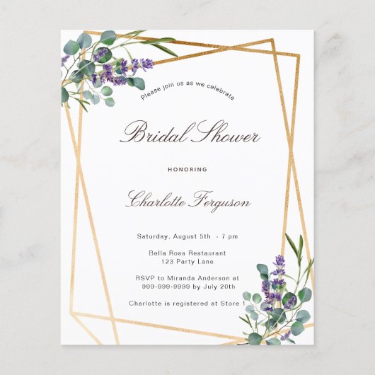 Brautparty Eukalyptus lavender gee (Vorderseite)