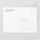 Brautparty Eukalyptus Script floral Einladungspostkarte (Rückseite)