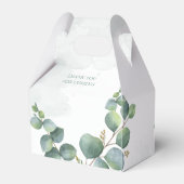 Brautparty Eukalyptus Sukkulent Botanisch Geschenkschachtel (Rückseite)