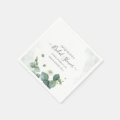 Brautparty Eukalyptus Sukkulente Vegetation Serviette (Ecke)