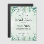 Brautparty Eukalyptus-Wald-Luxus Magneteinladung (Vorne/Hinten)