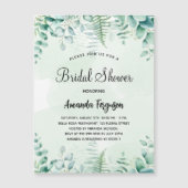 Brautparty Eukalyptus-Wald-Luxus Magneteinladung (Vorderseite)