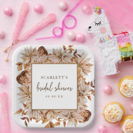 Brautparty-Fallpapierplatte Pappteller (Party)