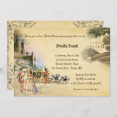 Brautparty, Fantasy märchenhaft, romantisch Einladung (Vorne/Hinten)