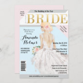 Brautparty Fashion Magazine Einladung (Vorne/Hinten)