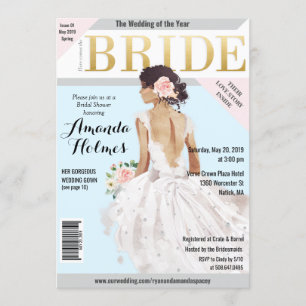 Brautparty Fashion Magazine Einladung
