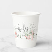 Brautparty-Favoriten & Bridesmaid-Papiergruppen Pappbecher (Vorderseite)