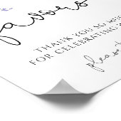 Brautparty-Favoriten für die Wildblume von Wasserf Poster (Ecke)