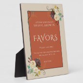 Brautparty-Favoriten für Herbst-Rose Fotoplatte (Seite)