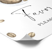 Brautparty-Favoriten für Kaffee, bitte nehmen Sie Poster (Ecke)