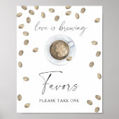 Brautparty-Favoriten für Kaffee, bitte nehmen Sie Poster (Vorne)