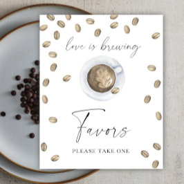 Brautparty-Favoriten für Kaffee, bitte nehmen Sie  Poster