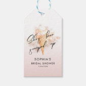 Brautparty Favoriten für Wasserfarben Rosa Eiscrem Geschenkanhänger (Vorderseite)