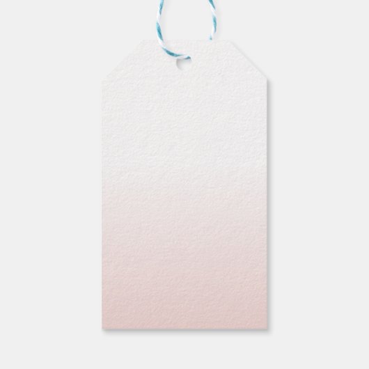 Brautparty Favoriten für Wasserfarben Rosa Eiscrem Geschenkanhänger (Rückseite)