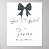 Brautparty-Favoriten mit schwarzem Bug bitte eine Poster (Vorne)