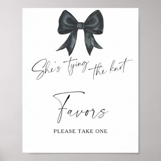 Brautparty-Favoriten mit schwarzem Bug bitte eine Poster (Vorne)