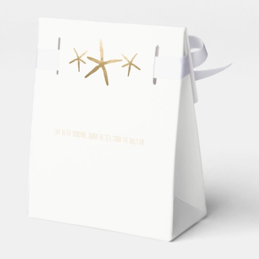 Brautparty Fevor Box - Strand, Ozean, Starfish Geschenkschachtel (Rückseite)